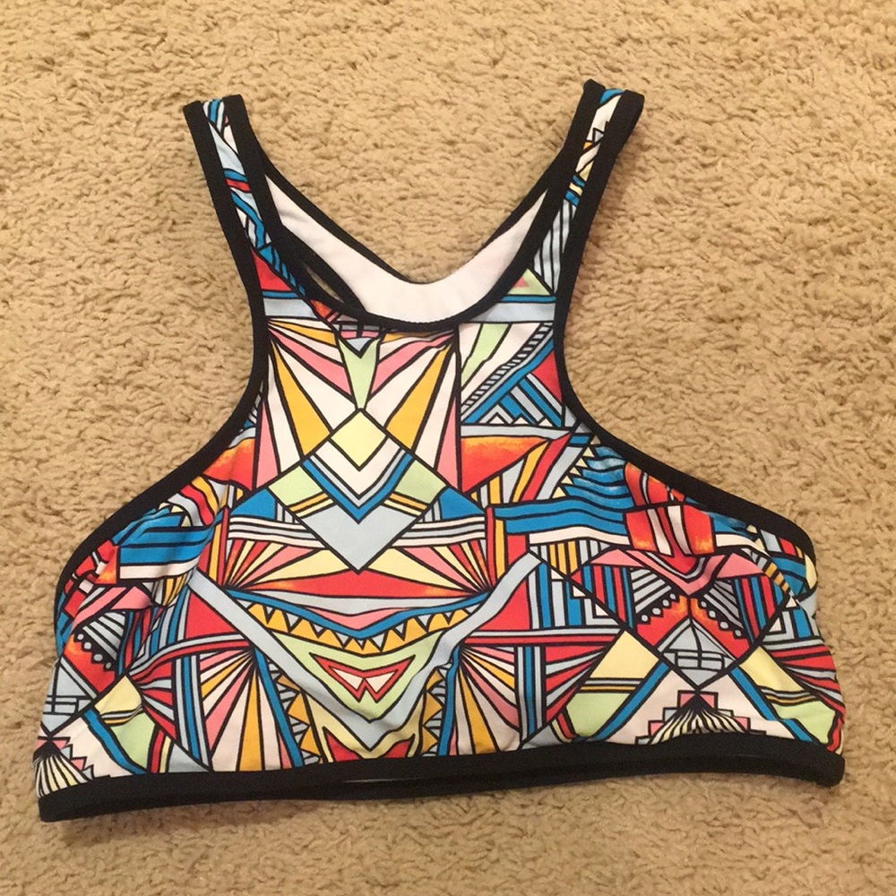 Bright Abstract Gianni Bini Bikini Top